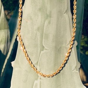 18K Handmade Laminated Gold Chain